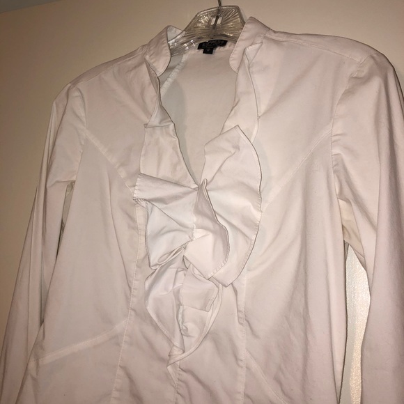 Express Ruffle Front Formal Top - Picture 2 of 2